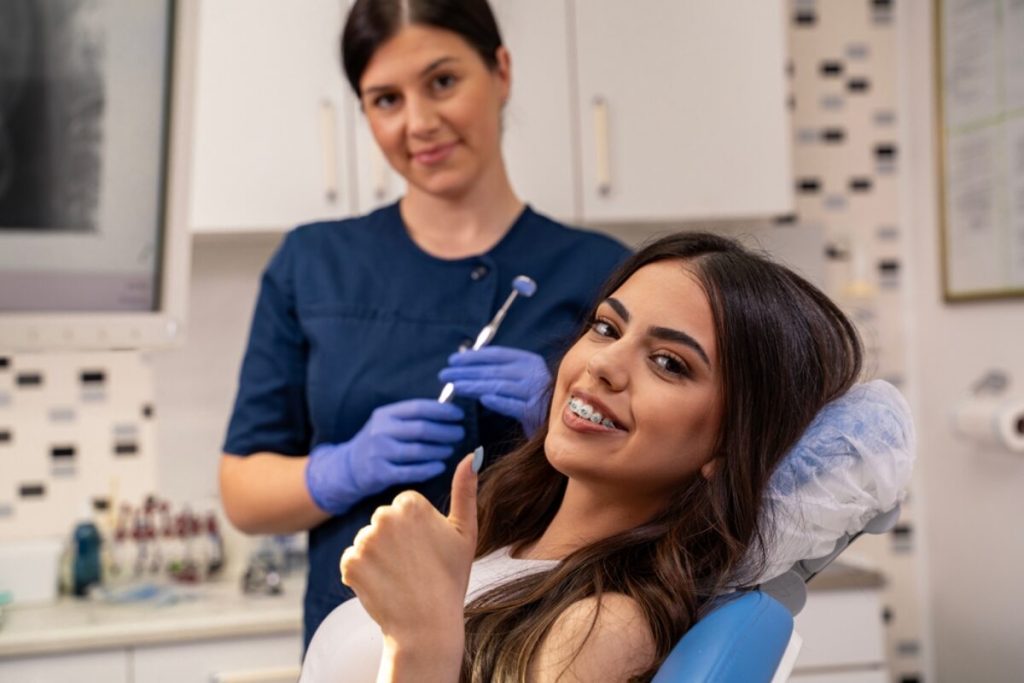 can you get dental cleaning with braces on
